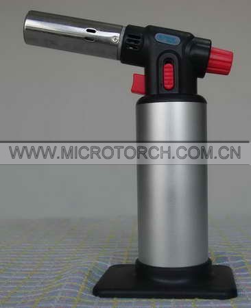 Silver Portable Refilled Butane Micro Chef Torch Lighter for Dessert