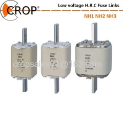 Low voltage HRC fuse links