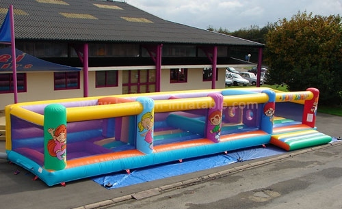 Inflatable obstacle for amusement fun land park