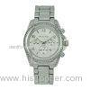 Stainless Steel Unisex Calendar Watch , Japan Movt Quartz Watch