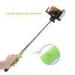 Green folding portable bluetooth Selfie Stick , Samsung iPhone 5S Bluetooth Selfie Monopod