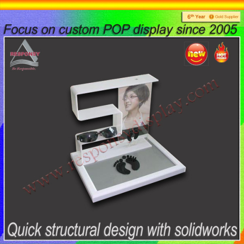 Acrylic customized stylish sunglasses display stand