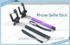 OEM cellphone Selfie Stick With High Sensitive Buttons / Cable Take Pole