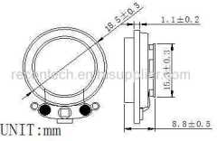 Sound exciter 8ohm 1W