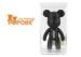 Office Decoration Black Strength Character Cute Bear Toys , POPOBE Bears