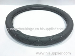 diamond rubber molded steering wheel cover auto accessories