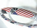 USA flag rubber molded steering wheel cover auto accessories