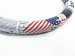 USA flag rubber molded steering wheel cover auto accessories