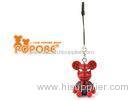 Red 2CM Mobile Phone Stents POPOBE Bear PVC Multi-functional