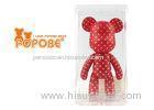 red vinyl PVC Small Cute Girl Personalized Bear Gifts of pantone color