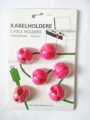 Eco-friendly Flexible Pvc Wire Cable Holder for phone or MP3,MP4