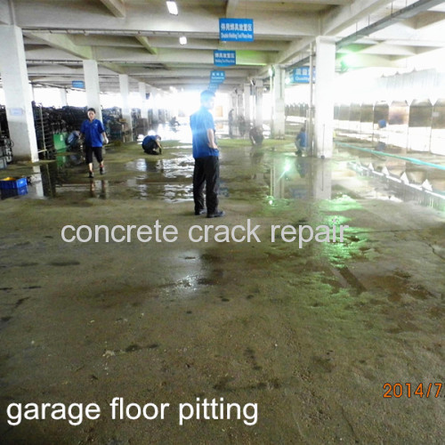 concrete garage floor pitting repair
