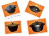 cast iron enamel casseroles