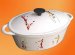 cast iron enamel oval casseroles