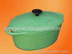 cast iron enamel oval casseroles