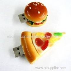 Pizza hamburger shape usb drive