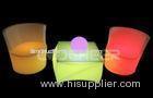 Glow in the dark furniture / RGB LED Contemporary Lounge Table and Chairs