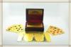 Customize 24K Karat Gold Plated Playing Cards with Wood Gift Box and Certificate