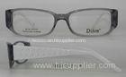 White And Black Square Acetate Optical Eyeglass Frames For Women For Narrow Faces