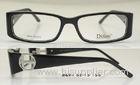 Handmade Acetate Optical Frames For Lady , Rose / Black Luxurious Design