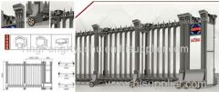 Modern gate designs Aluminum alloy Electric Telescopic Gate in highest quality Classical RomeⅠC