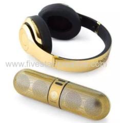 2015 Beats Studio Wireless Headphones with Beats Pill 2.0 Speaker Limited Edition Gold