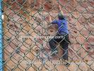 PVC Chain Link Fence Gabion Mesh Rhombic Diamond Mesh Fence Roll