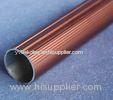 Round T6061 Anodized Aluminum Tube , Powder Spray Coated Brushed Aluminum Tubing