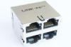 CE Approval 2 x 2 Stacked RJ45 Modular Jack for PC Mainboard Networking 100 Base-t