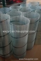 stainless steel spiral welded 316L perforated center tube air 304 center core filter frames metal pipe filter elements