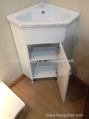 57CM PVC corner bathroom cabinet in triangle size cabinet vanity