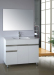 60/70/80/90/100CM PVC bathroom cabinet floorstand cabinet vanity thin basin for sale