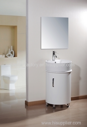 48CM PVC bathroom cabinet floor stand cabinet vanity for sale in round shape