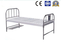 Stainless Steel Manual Flat Hospital Bed
