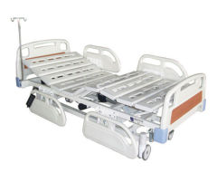 manual bed with two functions manual stainless steel hospital bed