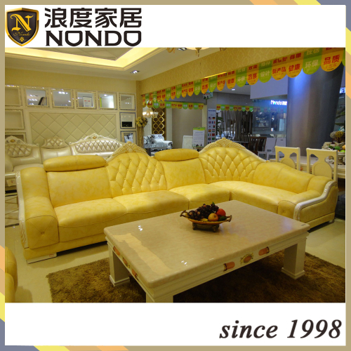 European classic style corner sofa leather sofa