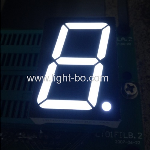 display a led bianchi a sette segmenti da 1,5" a una cifra ad anodo comune