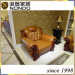 Classic Genuine Leather with Single Chair Solid Wood Frame AJ020
