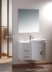 80CM PVC bathroom cabinet wall hung cabinet vanity for sale round shape