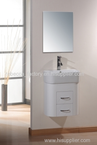 45CM PVC bathroom cabinet hanging cabinet vanity for promotion high white painting