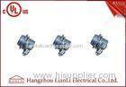 3/8 inch Zinc Squeeze Connector Clamp Flexible Conduit Fittings in White