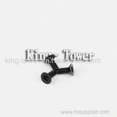 fillister head black machine screw(with ISO card)