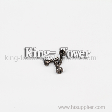 low price black zinc plating combination screw (with ISO card)