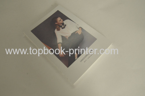 Backless FSC textured paper cover foil stamp softcover book