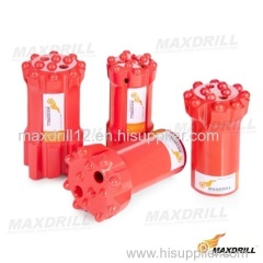 MAXDRILL T38 T45 T51 T60 mining thread Button Bit