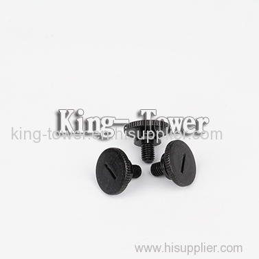 custom made knuled head black combination screw