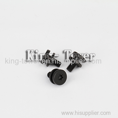 alloy steel hex socket black machine screw (with ISO card)
