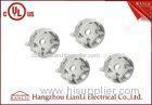 Grey Aluminum Round Weatherproof Conduit Box 5 Holes 1/2