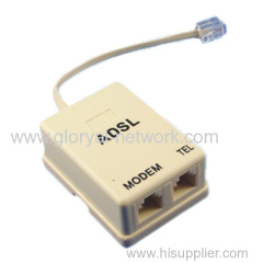 USA Type Simplex Rj11 ADSL Modem Splitter