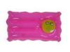 Orange merged pvc music Inflatable beach pillow 38cm * 25cm * 10cm 0.18mm